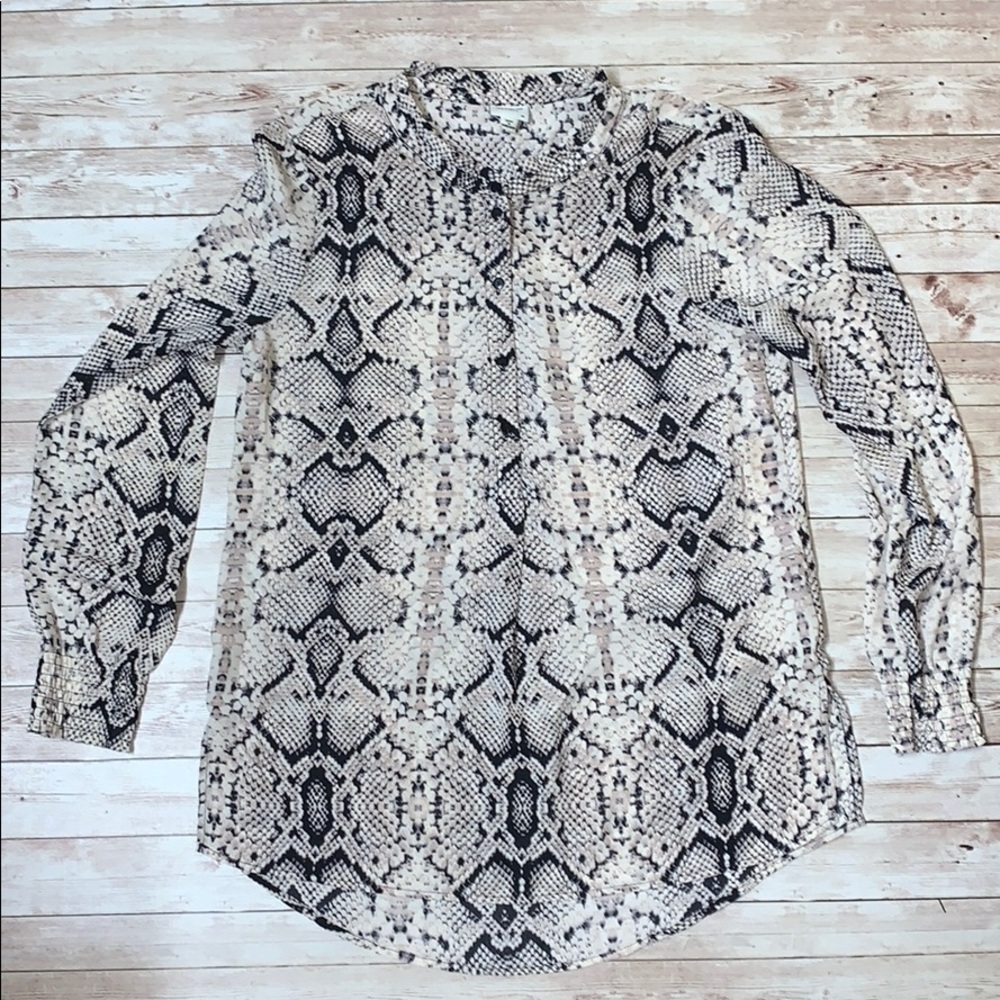 ASOS Jacqueline de Yong Animal Print Blouse
